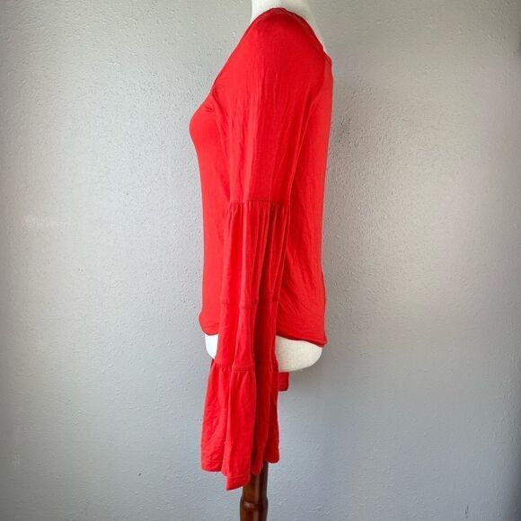 NWT Free People Red/Orange Top Size L - Picture 3 of 6